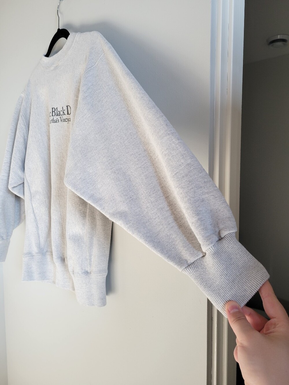 Vtg 90s Kellsport The Black Dog Reverse Weave Crewneck Sweatshirt Grey Medium - Picture 9 of 16